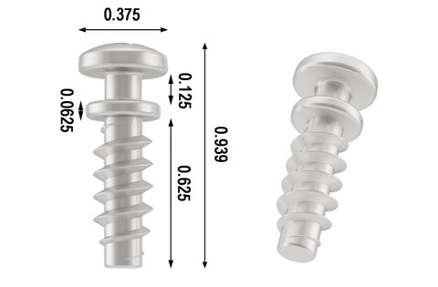 234 Mounting Euro Screw | 1/8" Gap x 1/2" Thread