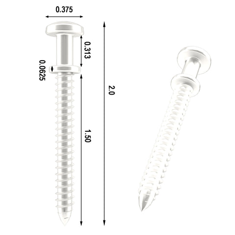 336 Mounting Combination Screw, 5/16" Gap, 1-3/8" Thread