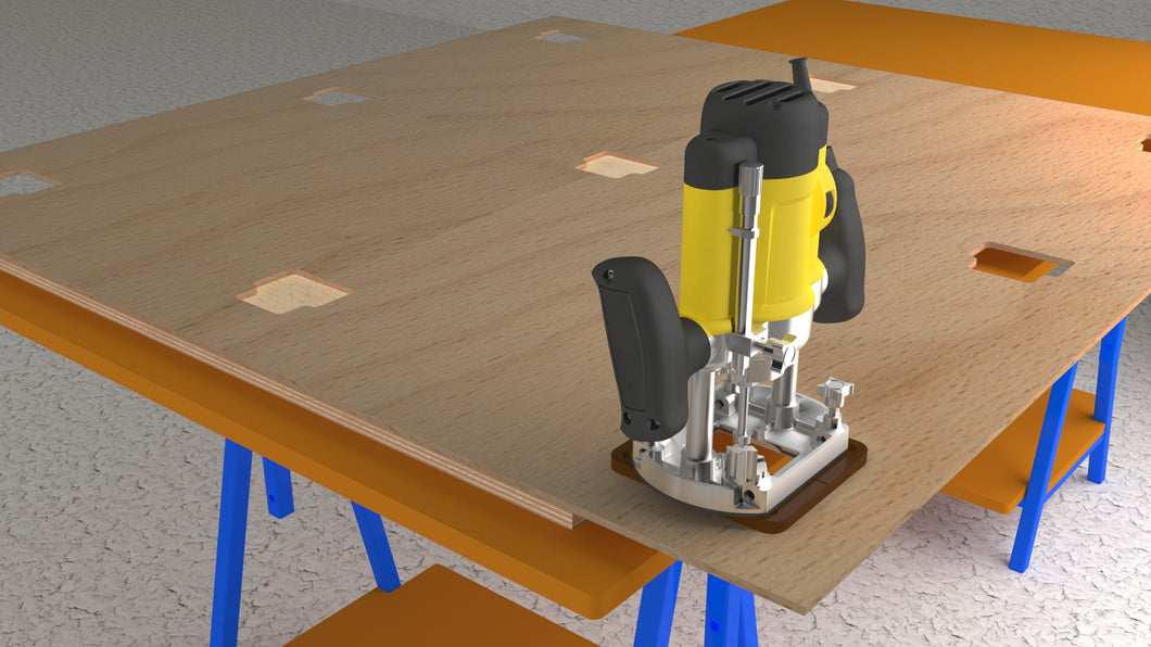 537 Router Template for 510 Ceiling Clip | Star Hanger Systems