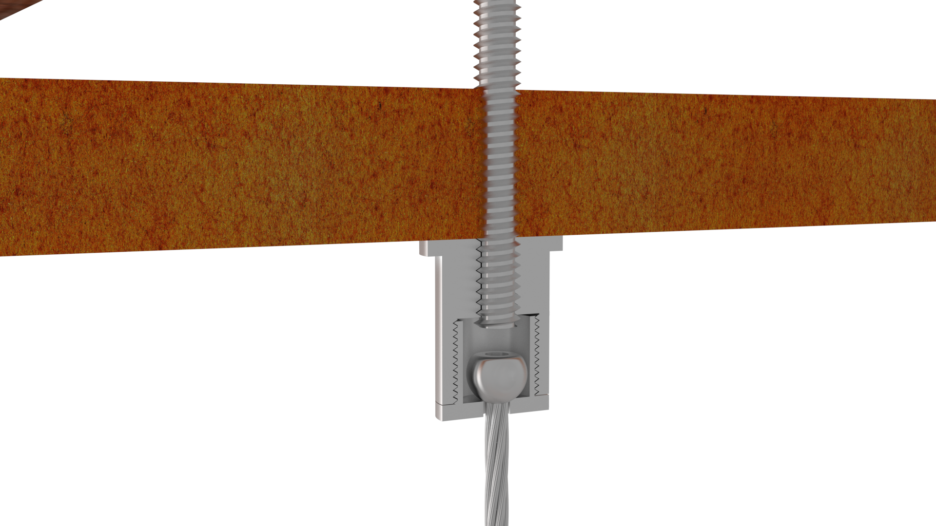 620 Ball Lock & Cable: Connects to Sheetrock | Star Hanger Systems