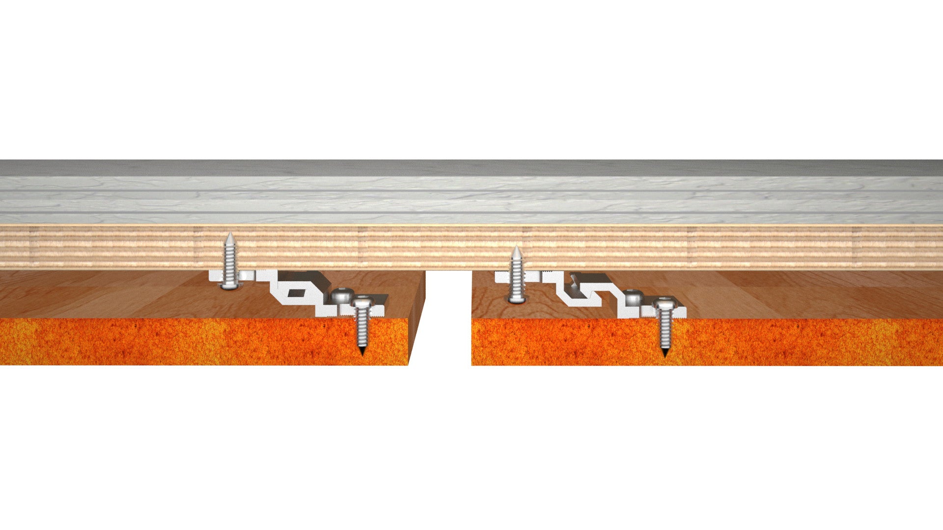 510 Ceiling Clip Pair: Aluminium | Star Hanger Systems