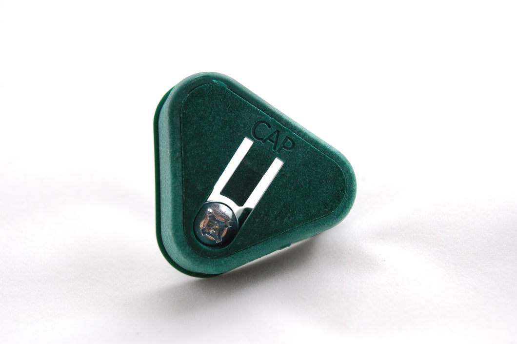 green glide triangle with lock cap
